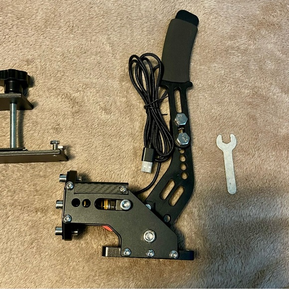 14-Bit USB Handbrake 4 PC Drift Sim Racing Games G25/G27/G29/920/T500/T3000 NWOT - Picture 9 of 10